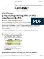 5 Key Findings About Public Trust in Scientists in The U.S. - Pew Research Center