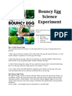 Bouncing Egg Experiment