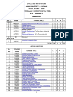 M.E. Avionics Curriculum at Anna University