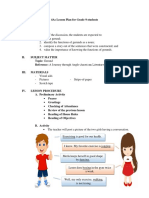 4as Lesson Plan For Grade 9 Students