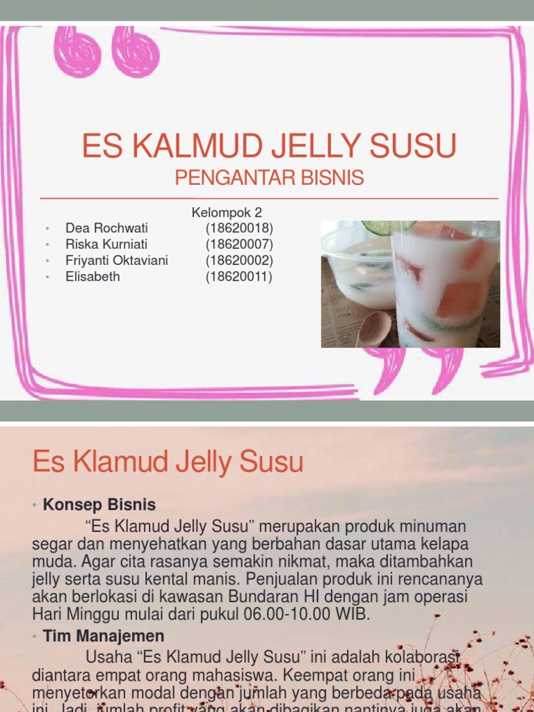 Es Kalmud Jelly Susu