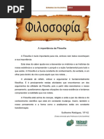 A importância da Filosofia 