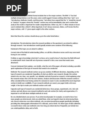 Imrad Format Focus Group Qualitative Research