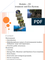 Module - III Environment and Eco System