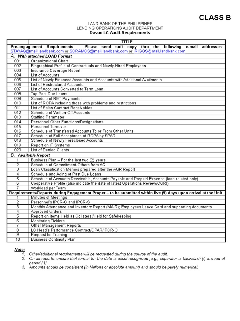 Checklist of Requirements 2019 PDF Loans Corporations
