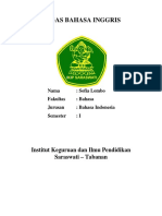 Tugas Bahasa Inggris: Institut Keguruan Dan Ilmu Pendidikan Saraswati - Tabanan