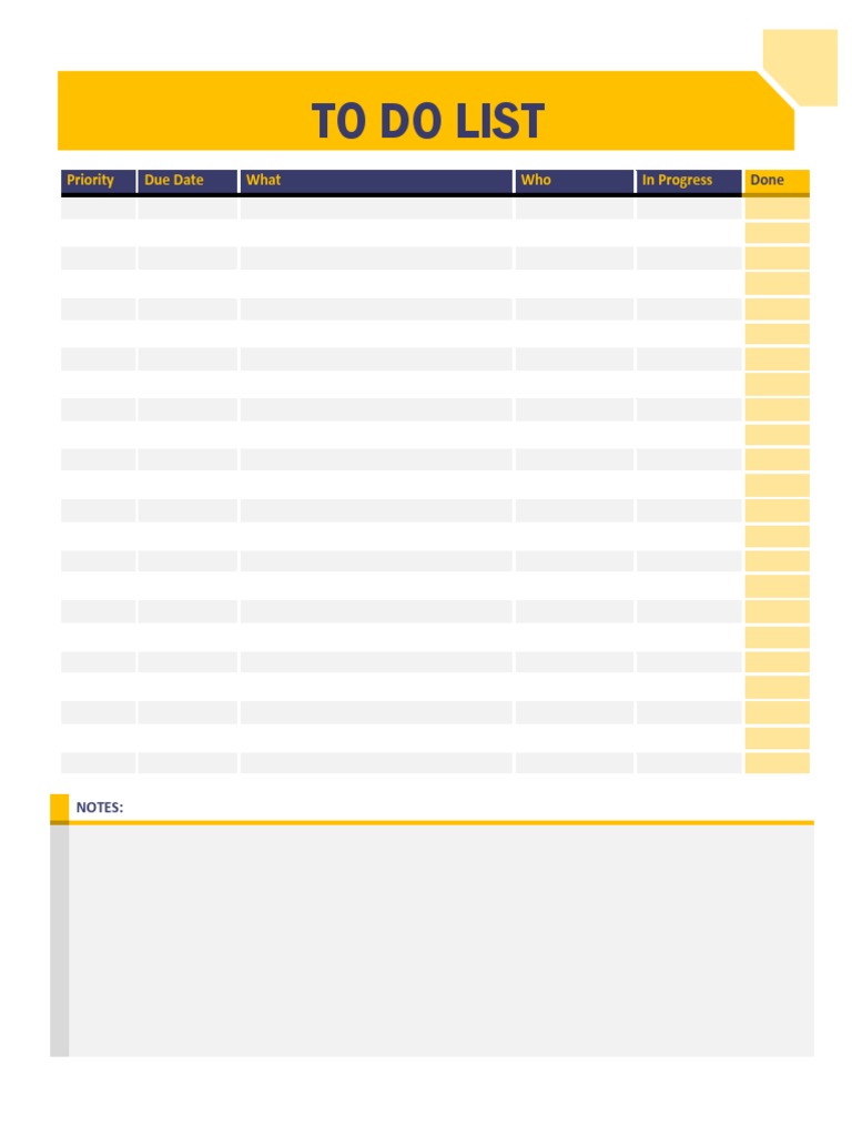 Task Management To-Do List Template | PDF