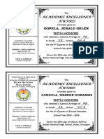 CERTIFICATE - Acad - Exellence 2019