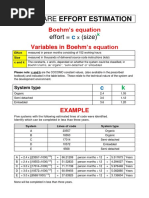 Software Effort Estimation - INF3708