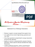 An Equation To Regulate Manufacturing Processes ..: Engineering Relations From Second Law