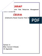 PDRRMF CBDRM: (Provincial Disaster Risk Reduction Management Fund/Framework)