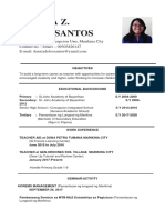 Danica Z. Delos Santos: 686 JP Rizal St. Concepcion Uno, Marikina City Contact No.: Smart - 09303826147