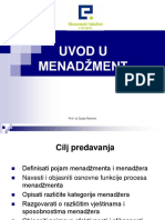 Uvod U Skolski Menadzment