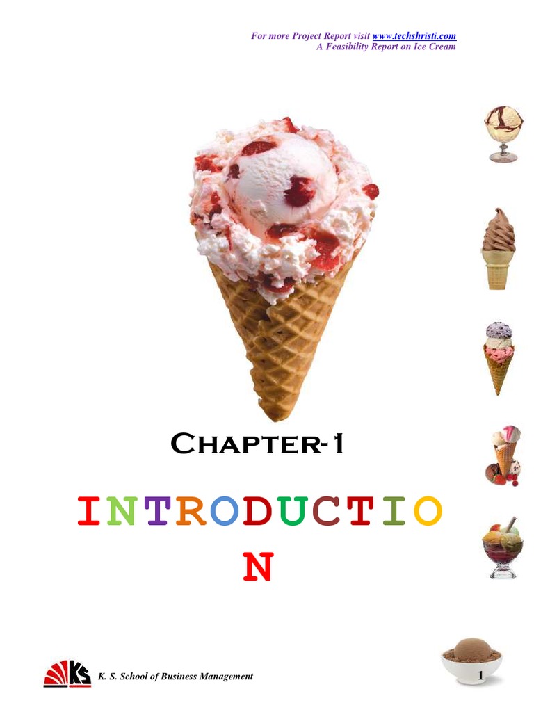 Feasibility Study of Ice Cream Business in Gujrat PDF Feasibility