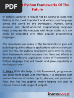 Important Python Frameworks of The Future