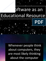 The Software As An Educational Resource