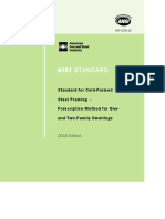 2019_AISI S230-15 Standard for Cold Formed Steel Framing Prescriptive Method for One and Two Family Dwellings - 2nd EDITION