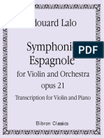 Synphonie Espagnole .Edouard Lalo