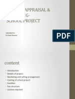 Project Appraisal & Financing-School Project