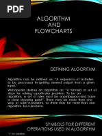 Algorithm AND Flowcharts