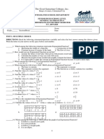 Good Samaritan Colleges Midterm Exam for General Mathematics