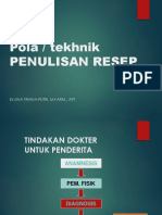 Pola Penulisan Resep