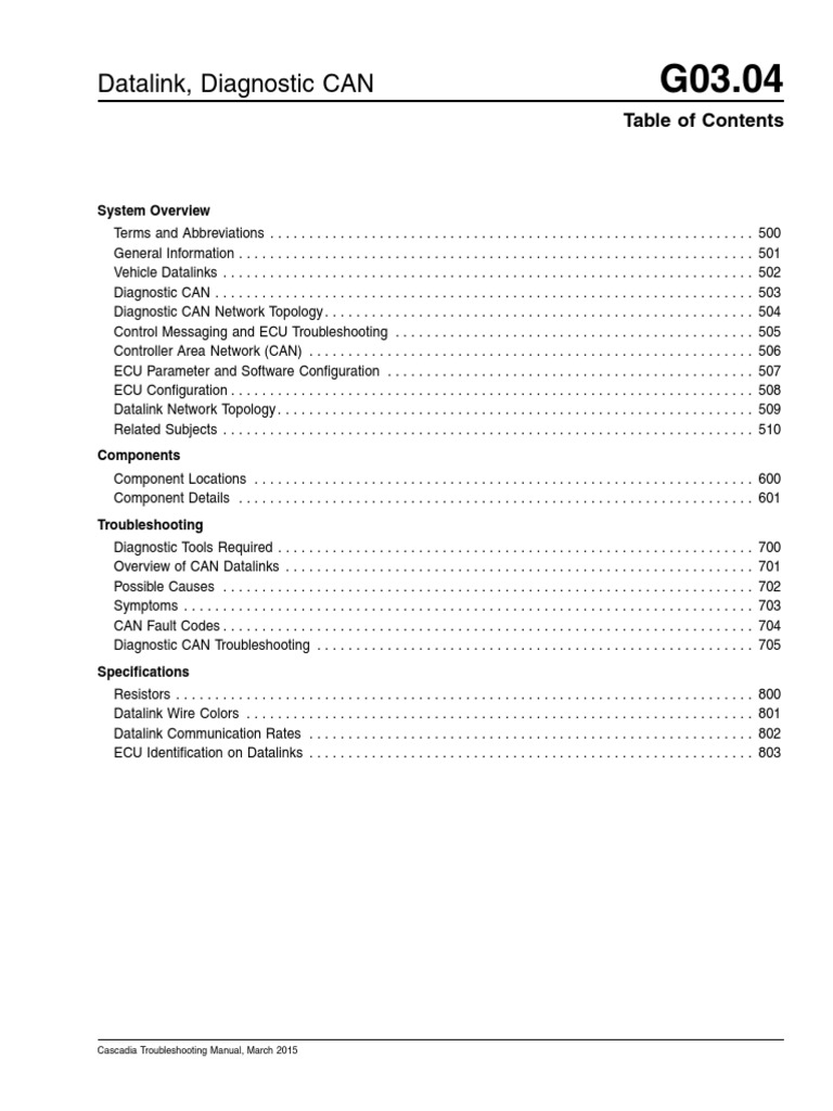 Freightliner Cascadia Datalink Guide | PDF | Electrical Connector ...