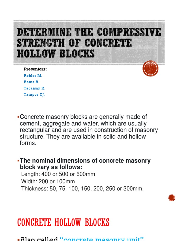 Compressive Strength of Concrete Blocks | PDF | Masonry | Mortar (Masonry)