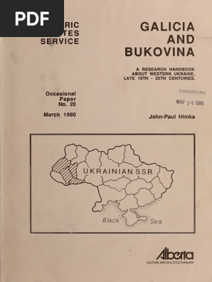 Galiciabukovinar00himk Pdf Ukrainian Greek Catholic Church Ukraine