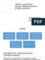 Langkah-Langkah Penyusunan Perencanaan Pembelajaran