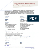 Measuring Student Engagement with the SEI and SEI-E Instruments