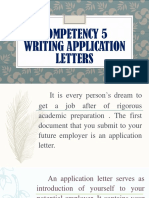 Writing Application Letters