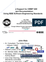 Practical Support For CMMI - SW Project Documentation: Using IEEE Software Engineering Standards