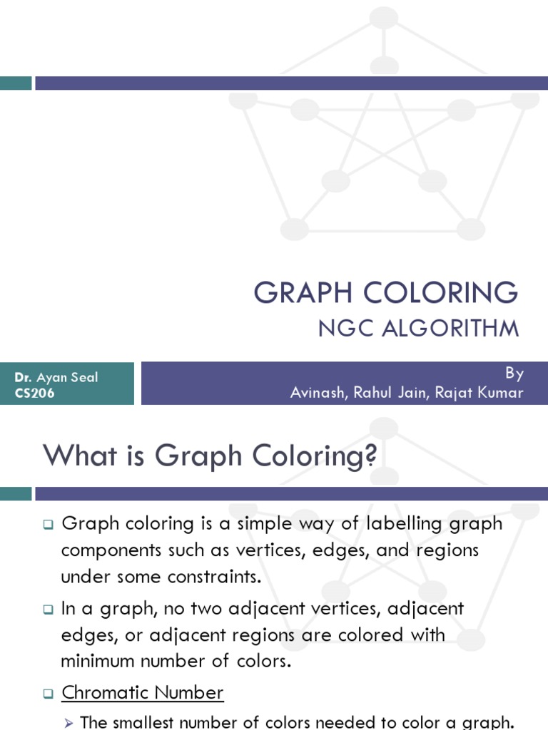Graph Coloring Algorithm | PDF | Algorithms | Areas Of Computer Science