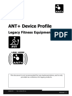 ANT+ Device Profile: Legacy Fitness Equipment (EOL)