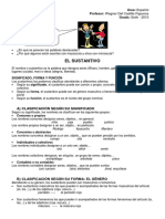 Actividades Sobre El Sustantivo