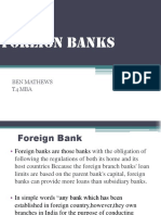 Foreign Banks: Ben Mathews T4 Mba