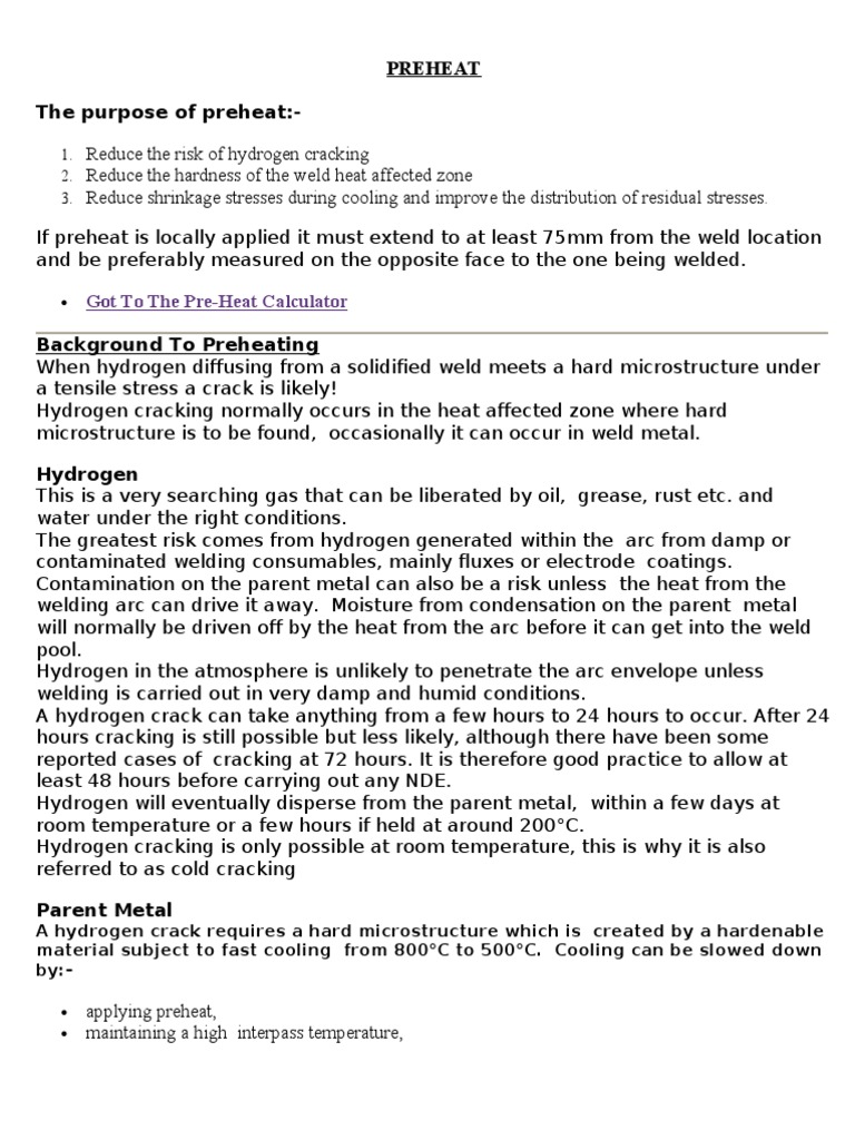 Preheating Requirements for Welding | PDF | Welding | Construction