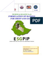 Formulating Rations for Sheep and Goats