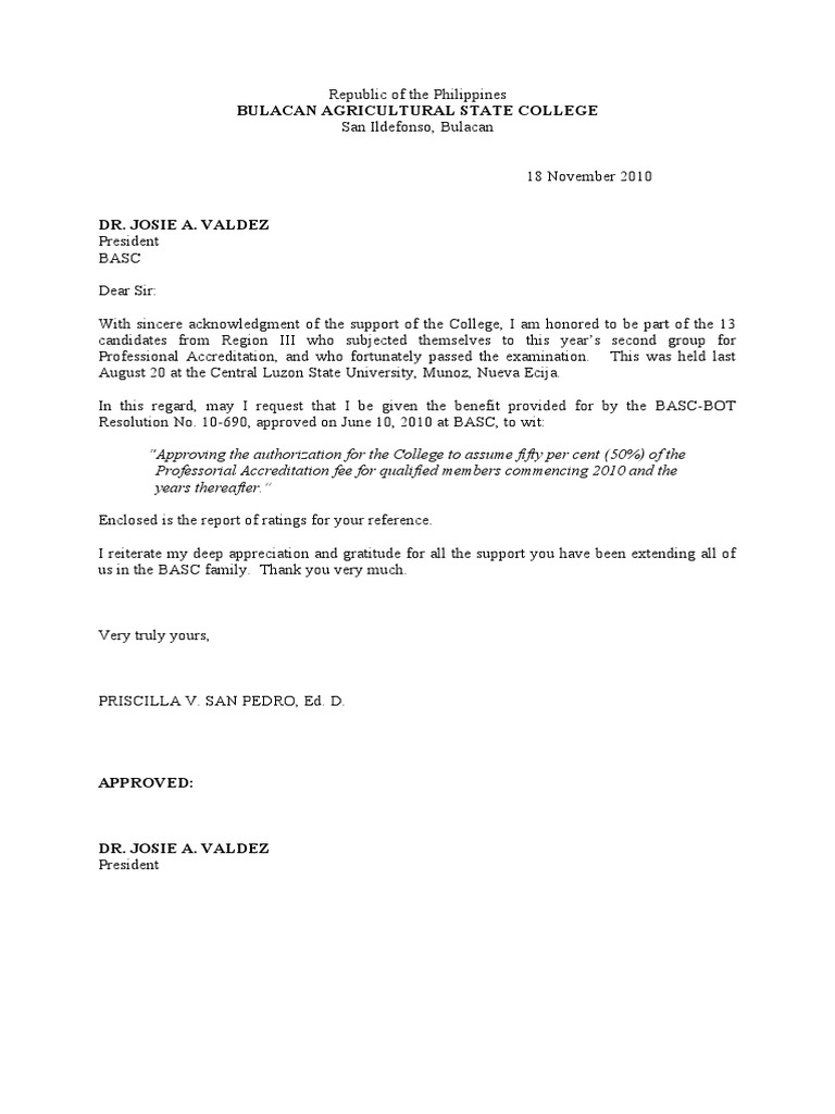 BASC Professorial Accreditation Request | PDF