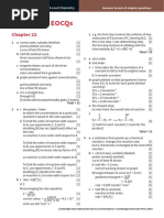 Answers To Eocqs: Cambridge International A Level Chemistry