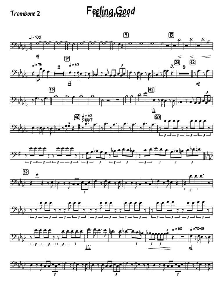 Trombone Flugelhorn Duet PDF
