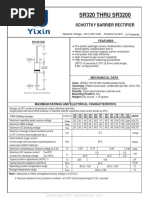 SR320 THRU SR3200: Schottky Barrier Rectifier
