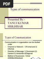 Types of Communication