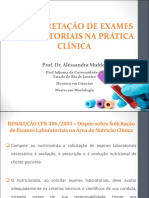 Slides Interpretação de Exames Laboratoriais