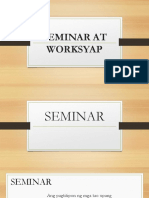 Seminar at Worksyap