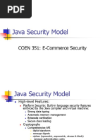 Java Security Model: COEN 351: E-Commerce Security