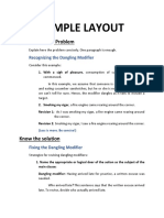 Sample Layout: Understand The Problem