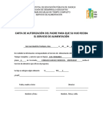 Carta de Autorización