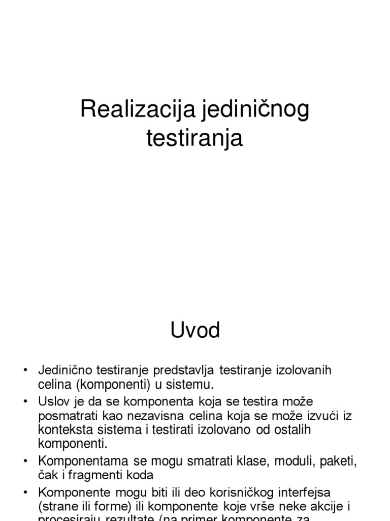 Testiranje | PDF